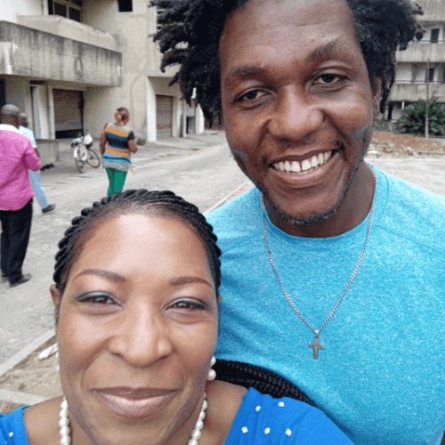 Picture4 With Jude Idada a Nigerian screenwriter, actor, poet, playwright, producer and my friend